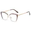 Nuevas Gafas con Montura Cat-Eye para Mujer, Adecuadas para Usar Sin Maquillaje, Se Pueden Adaptar con Lentes Graduadas, Modernas y a la Moda, Montura Versátil Sin Lentes Graduadas