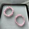 Pulsera original de cristal ojo de gato rosa para mujer, un artículo popular en las transmisiones en vivo de Douyin, disponible en stock, moderna y versátil, al por mayor