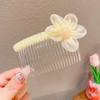 Peine para el flequillo de los niños, horquilla para la parte posterior de la cabeza de una celebridad de Internet, peine para niña, artefacto para el cabello roto, peine de flores para niña pequeña