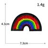 Serie de Nubes Arcoíris Pegatinas de Tela Bordada Transfronterizas Nuevas Parche Bordado para Computadora Zapatos Bolsos Ropa DIY Etiquetado