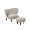 Cadeira Única Estilo Francês, Poltrona Única, Cadeira de Lazer de Designer, Banqueta Tendência Preguiçosa de Lã de Cordeiro Madeira Maciça, Cadeira de Quarto