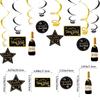 Decoraciones Fiesta de Año Nuevo 2027 Copas de Vino de Estrella Fuegos Artificiales Adornos Colgantes Espirales Decoraciones de Nochevieja Escolares Amazon