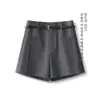 Shorts de terno feminino sob medida, estilo maduro e simples, cintura alta, novo modelo outono 2026, calça pantalona de corte A, emagrecedora e versátil