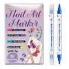 Conjunto de pincéis para nail art em estoque transfronteiriço, direto da fábrica, pincéis para nail art, ferramentas de nail art de silicone com cabeça redonda para manicures em gel