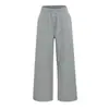 Y2038-25 Otoño Nuevo Estilo Europeo y Americano Personalidad Parche Bolsillo Botón Diseño Holgado Pierna Ancha Pantalones Casuales