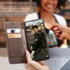Funda para Teléfono Móvil Adecuada para Xiaomi 12Pro Xiaomi10T Anticaída Redmi Note11 Funda de Cuero con Ranura para Tarjetas y Soporte de Escritorio