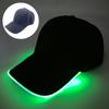 Boné de beisebol LED novo de Halloween transfronteiriço, boné de abóbora, boné laranja engraçado e criativo para homens e mulheres, boné com proteção solar, leve