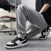 Pantalones de chándal casual pesados para hombre verano 2024 moda americana callejera pantalones con tobillo atado marca de moda holgados deportes pantalones harén