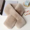 Cachecol de Pelúcia de Pelo de Coelho Feminino Outono e Inverno Engrossado Quente Estilo Coreano Estudante Versátil Cruzado Pelúcia Pescoço Proteção de Pescoço