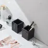 Pedido Mínimo de Una Pieza Opciones Multicolor de Color Dopamina Disponibles Portaplumas de Mármol Natural Portacepillos de Maquillaje Portavelas de Atmósfera para Aromaterapia