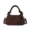 Exquisito bolso retro de gamuza de nicho para mujer, nuevo modelo 2026, bolso cruzado casual versátil, bolso de mano pequeño súper popular