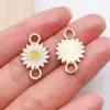 20 Estilos de Flor de Ciervo Corazón de Concha Blanca con Goteo de Aceite Colgantes para Bolsos de Mujer Accesorios para Llaveros DIY