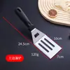 Espátula para utensilios de cocina al por mayor espátula de acero inoxidable espátula para teppanyaki espátula de cocina herramienta para bistec y barbacoa fábrica en stock