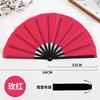 Abanico de Kung Fu, Abanico Rojo Sonoro de Tai Chi, Abanico Plegable Universal de Danza China, Artes Marciales Marco de Plástico Abanico de Danza Genuino 33.3cm