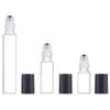 Frasco de vidro marrom com conta-gotas de 10ml para óleos universais, frasco de vidro marrom com conta-gotas de 3ml para perfume, produtos transparentes de 5ml