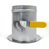 Manípulo de Corte Galvanizado Válvula de Ar Manual de Flange Única Válvula de Vedação Redonda de Silicone Válvula de Duto de Ventilação Válvula Borboleta