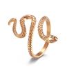 Anel Feminino de Aço Inoxidável Estilo Europeu e Americano em Forma de Cobra Cobra d'Água Cobra Venenosa Cobra da Beleza Cobra Pequena Encantadora Anel de Aço Titânio Atacado
