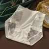 Ropa Interior Fina Transpirable Nueva para Mujer de Encaje de Cintura Alta que Aprieta el Vientre y Levanta los Glúteos Sexy Pura Deseo Calzoncillos Triángulo