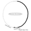 Nuevo Collar Yin Yang de Porcelana Ágata Negra Jade Personalidad Bloqueo de Color Serie Blanco y Negro con Cuentas Sentido de Diseño Nicho Joyería Estilo Largo