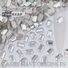 4*6mm Fondo Plano Mahjong Famosos en Internet Serie Deslumbrante Vidrio de Cristal Irregular Pedrería para Uñas Decoraciones de Uñas Portátiles Venta al por Mayor