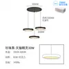 Lámpara de araña de restaurante de lujo ligero, de tres cabezales, moderna, simple, para dormitorio, mesita de noche, lámpara colgante pequeña, minimalista, nórdica, para mesa de comedor, bar
