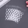 Bolsa OPP autoadhesiva para tarjetas pequeñas, gatito, círculo blanco, estrellas blancas, fuera del empaque de tarjeta, galletas, regalo, empaque universal transparente de puntos