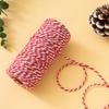 Cuerda de algodón multicolor opcional decoración regalo de Navidad regalo contraste de color hecho a mano DIY etiqueta cuerda para tamales cinta de embalaje para hornear