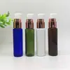 Botella PET Colorida de 30 ml con Bomba de Polvo Galvanizado Base Líquida Loción Esencia Esencia Aceite Esencial Botella de Presión