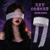 Faixa de Cabelo com Orelhas de Gato para Halloween Faixa Escura de Pelúcia Atmosfera de Foto de Festa Adereço de Fantasia
