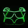 Óculos Luminosos Festa Bar Show Adereços Fluorescentes LED Pisca Viseiras Barraca de Rua Forma de Brinquedo para Torcer