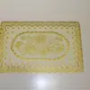 Mantel PVC dorado 30 * 45cm