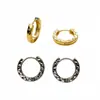 Pendientes metálicos redondos, simples y elegantes, pequeño lujo, accesorios para ir al trabajo