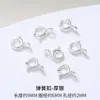 Pulseira Caseira DIY Acessórios Banhados a Prata Colar de Pérolas Artesanal com Contas Pulseira Corrente de Cauda de Coração Fecho de Lagosta Fivela de Fechamento