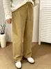 Pantalones harén holgados de cintura alta para mujer, con cordón para estilizar, colección otoño 2026, pierna recta, cropped casual para mujeres con curvas