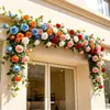 Enredadera de mimbre artificial, enredadera de flores falsas, decorativa para sala de estar, paisajismo interior, fondo de boda, flores de plástico y seda