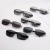 Nuevas Gafas de Sol para Hombre Clásicas de Negocios Marco de Metal Lentes Polarizadas para Exteriores Visera Solar UV para Conducir