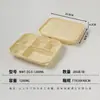 Cajas de Almuerzo de Tres, Cuatro y Cinco Compartimentos Hechas de Almidón de Maíz, Biodegradables, Ecológicas, Cajas de Almuerzo Desechables