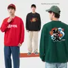 Sudadera Camiseta de Trabajo 100% Algodón Estampado Personalizado Logo Bordado Manga Larga Uniforme de Reunión de Clase Camisa Cultural para Celebración de Aniversario
