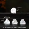 Acessórios de Ágata Branca Natural, Ágata Fonte de Sal Congelado Lichia, Pingente de Joia Artesanal DIY Pixiu Cabaça de Lótus Pequeno Charme