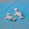 Modelo de animal marino de foca glaciar polar de resina, adornos educativos para la primera infancia, juguetes cognitivos para niños, adornos