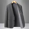 Terno Xadrez Leishibote, Terno Casual de Primavera e Outono, Elástico, Sem Amassar, Terno Moderno, Jaqueta Slim Fit Estilo Coreano