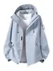Fuente de primera mano chaqueta exterior de una sola capa abrigo mujer temporada primavera y otoño 2026 ropa de montañismo con capucha chaqueta hombre S26188