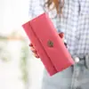 Nueva Cartera para Mujer Bolso Plegable en Tres Partes para Mujer Bolso Largo con Tarjetero de Corona Bolso para Teléfono Móvil Monedero Estudiante de Gran Capacidad