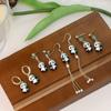 Nuevos Pendientes Largos con Borla de Estilo Chino, Accesorios Retro de Estilo Chino para Cheongsam y Hanfu, Pendientes para Falda Cara de Caballo