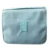 Bolsa de tocador coreana nueva, elegante y portátil, simple y linda, para viajes de negocios y de placer, bolsa de maquillaje de gran capacidad con gancho