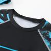 Traje de Baño para Niños Traje de Baño Dividido para Niños Traje de Aguas Termales para Niños Grandes Manga Corta Dibujos Animados Niños Adolescentes Traje de Baño Venta al por Mayor