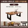 Mesa de jantar em madeira maciça para a sala de estar, mesa grande, novo modelo 2026, mesa de jantar para casa, mesa longa grande para a sala de estar, escrivaninha, escrivaninha de escritório
