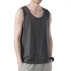 Camiseta sem Manga Modal Masculina de Verão Fina Respirável Roupa Íntima de Seda Gelada Camiseta sem Manga Colete Esportivo Camiseta por Baixo para Homens
