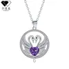 Knn-1046 Colar Pequeno Fresco de Cisne com Diamante Feminino Desenho Animado E-commerce Transfronteiriço Joias Pingente de Alta Qualidade Europeu e Americano