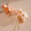 Pendientes de Borla Hueca con Pétalos de Acrílico Transfronterizos Europeos y Americanos con Diseño Único, Accesorios para Orejas Dulces y Versátiles de Nicho